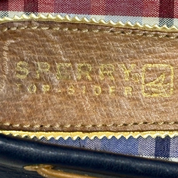 Sperry Top Sider Women's Navy Blue Leather Tassel Slip On Loafers Flats 6M - Picture 9 of 11